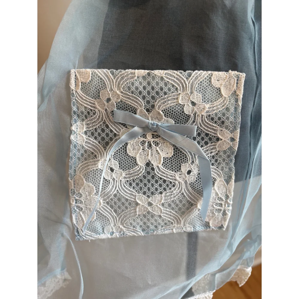 Vintage Baby Blue Hostess Apron